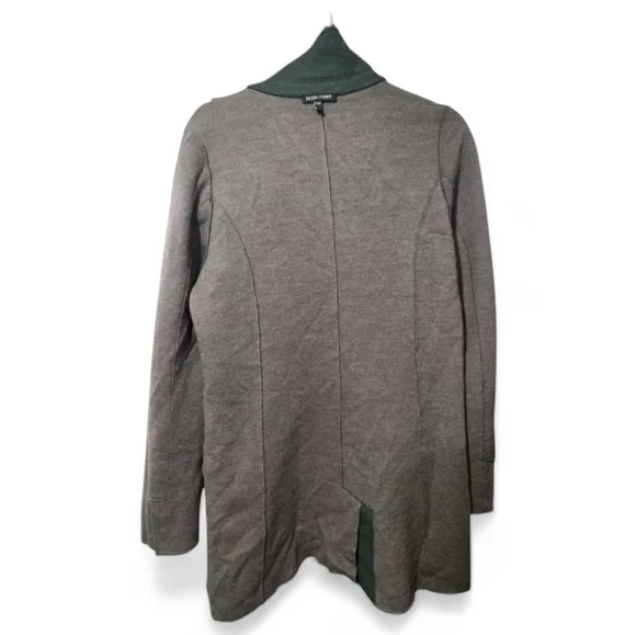 Eileen Fisher Double Felt Merino Wool Jacket Green